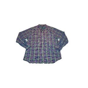 Vineyard Vines Shirt Men's L Multicolor Long Sleeve‎ tartan plaid Whale dad logo